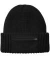 BB334R B334R Beechfield Zip Patch Beanie Black colour image